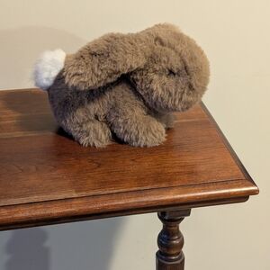 Manhattan Toy Company Brown Mocha  Plush Bunny Toy.  8 Inches. Easter.